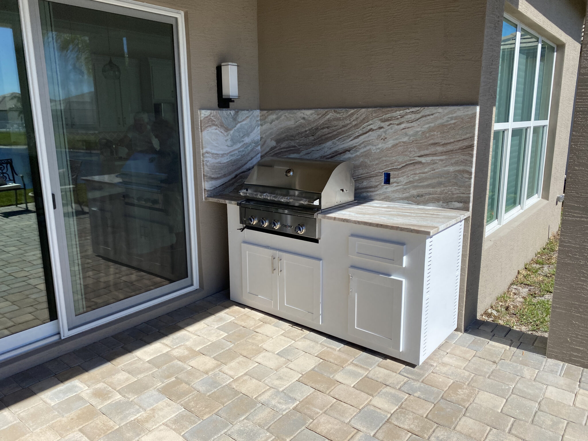 Granite outdoor kitchen